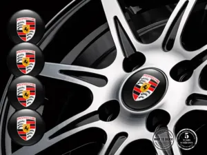 Porsche Adesivo Cupola Stile Loghi Cerchio Lusso